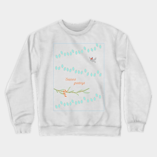 Happy new year and Christmas print Crewneck Sweatshirt by DanielK